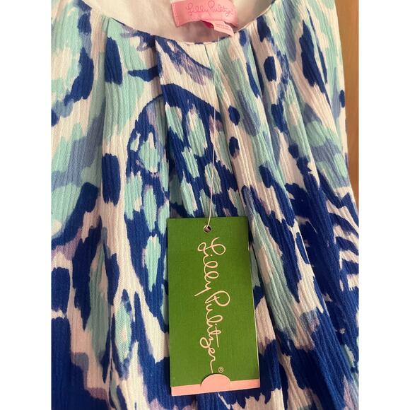 NWT Lilly Pulitzer tank TYNE top serene blue Size Medium adjustable straps - Picture 5 of 8